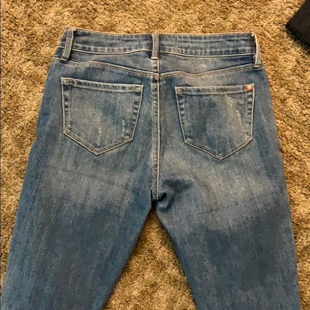 Low rise skinny denim jeans